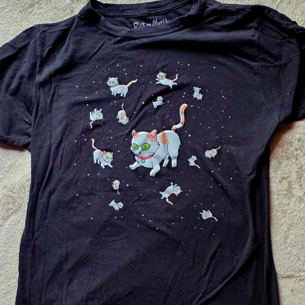 Rick and Morty Space Cat T Shirt 3XL